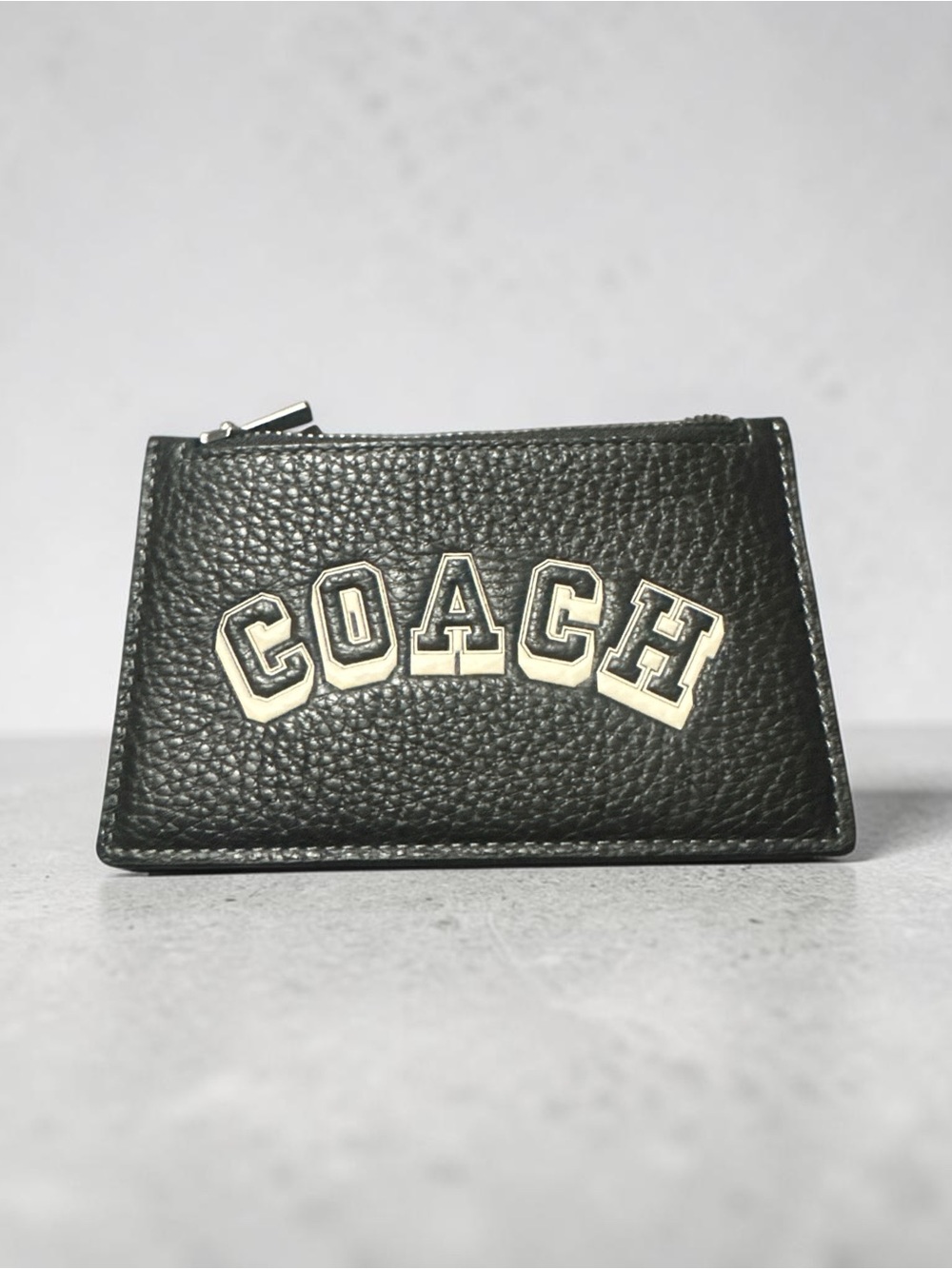 Coach Varsity Zip Card Holder